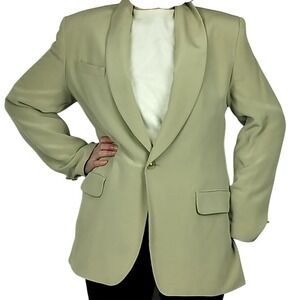 Vintage Long Line 100% Silk Blazer Made in Canada Size 12 on tag (modern size 8)